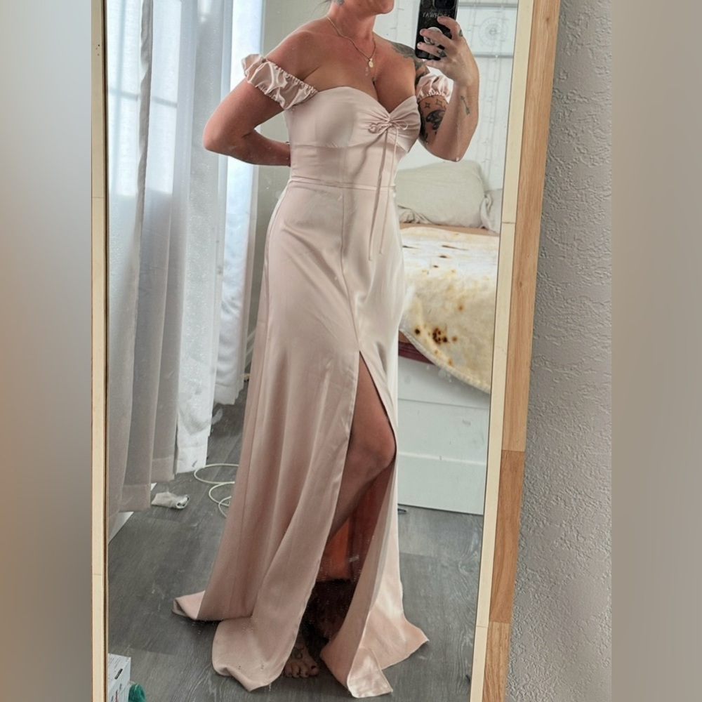 Azazie bridesmaids dress English Rose